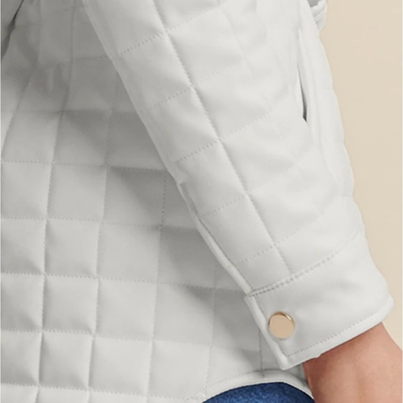 NEW! Chic & Minimalist Faux-Leather “Shacket” - Effortlessly Cool - NWOT - Picture 3 of 4